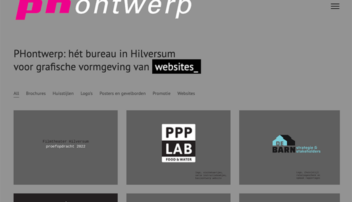 PHontwerp-website